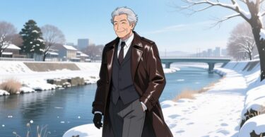 スーツにも馴染む。60代の冬を彩るダンディな「ダークブラウン」のレザーハーフコート